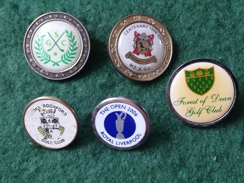 Various old golf - golf, markers