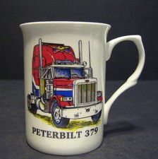 1 Mug Peterbilt 379 TRUCK WAGON Fine Bone China Mug Cup Beaker