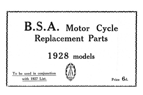 1928 bsa all models - 1928,