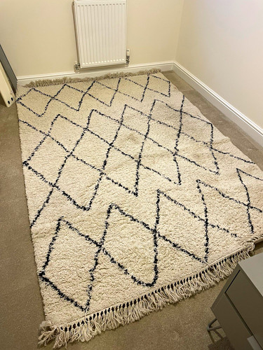 Dunelm geometric wool rug - dunelm,
