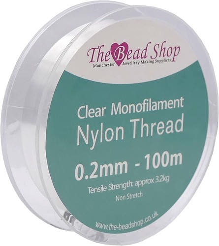 Clear nylon thread 2mm - nylon,