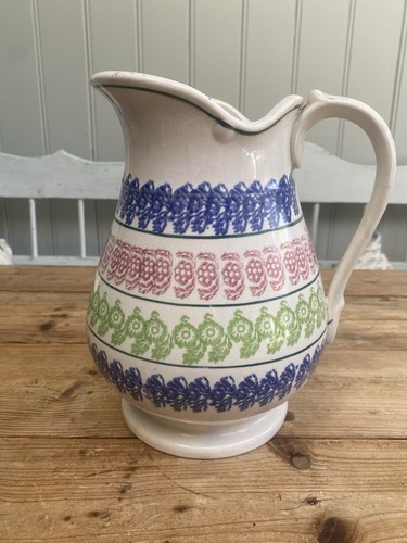 Large 19th century spongeware - large,