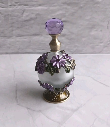 Frosted glass perfume bottle - perfume,