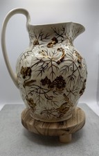 Wedgwood of Etruria Barlaston Gold Berry Embossed Pitcher/Jug