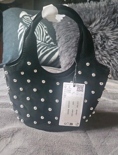 Mango small studded grab bag - mango,