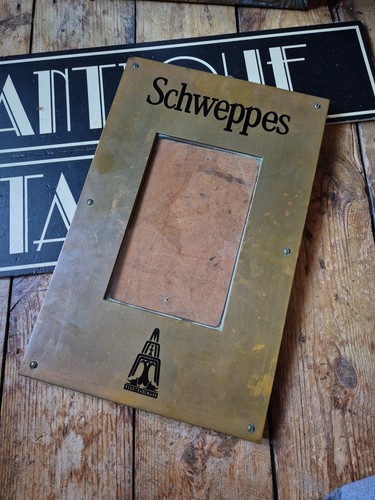 Old vintage schweppes brass - vintage,