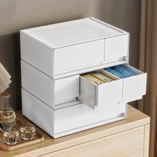 Plastic Storage Drawers  Table