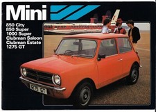 BL Mini 1979-1980 UK Market Brochure 850 City Super 1000 Clubman 1275 GT Estate