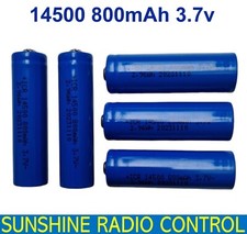 3.7V 14500 Rechargeable Lithium Batteries GENUINE 800mAh Li Ion Cell Battery UK
