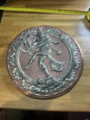 Vintage indian plate shiva - indian,
