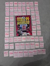 Merlin's Premier League 1999 Transfer Update football complete loose set sticker