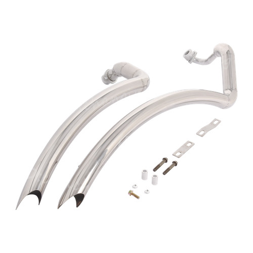 Silver muffler pipe full - pipe,