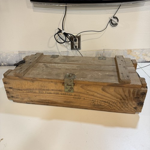 Wooden surplus ammo crate - crate, m2