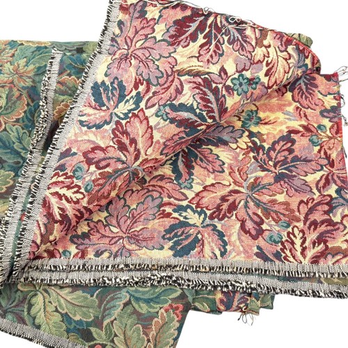 57x144 green burgundy floral - green,