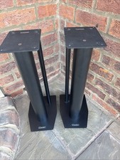 Mission Speaker Stands Classic Black Bolt Together - High Quality + Spikes POST