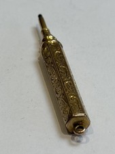 Antique Engraved Gold Tone
