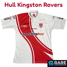 HULL KINGSTON ROVERS  2011 RUGBY LEAGUE HOME SHIRT SIZE MEDIUM ADULT (MINT)