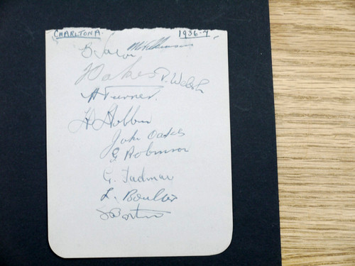 Charlton 1930 autographs - -, 1930's
