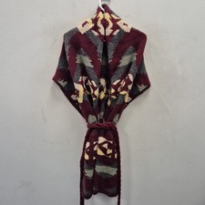 Polo Ralph Lauren Cowichan Aztec Southwestern Wrap Shawl Poncho Cardigan Size XL