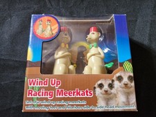 Wind Up Racing Meerkats with head and feet movements good condition