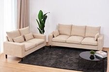 Panana Linen Fabric Sofa 1, 2
