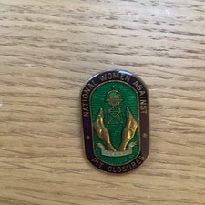 NATIONAL WOMEN AGAINST PIT CLOSURES SUPPORT BADGE 1984-85  MINERS STRIKE