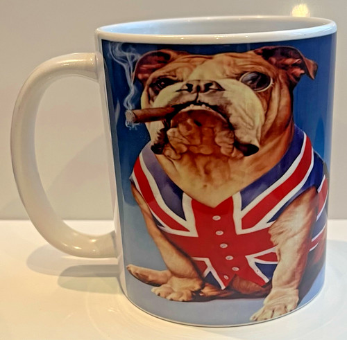 British bulldog mug coaster - +,