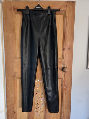 Zara black faux leather - , high