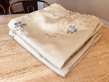 Beautiful Curtains brocade pair & tiebacks width 46" each by 53" Drop