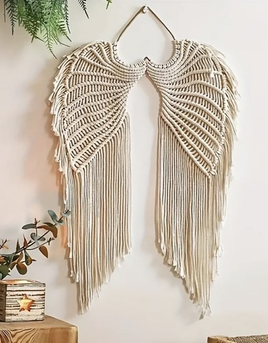 Boho macrame angel - boho,