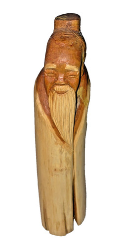 Chinese carved cypress wood - cypress,