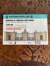 Benson And Hedges Cup Final