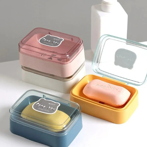 Bathroom soap dish with lid - soap,