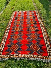 large Turkish handmade woollen flat weave Kilim rug 2.79 m by 1.6 m