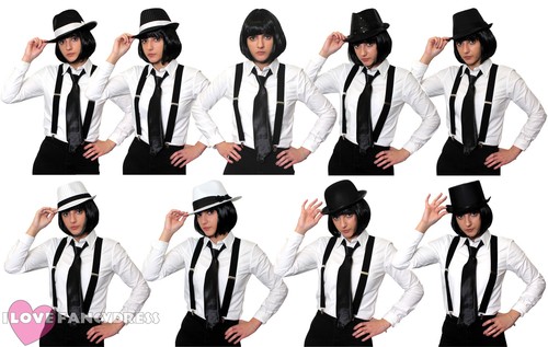 Ladies gangster costume kit - costume,
