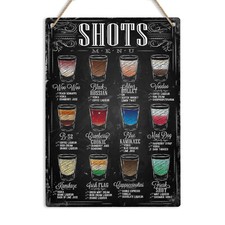 SHOTS MENU Cocktail Recipe