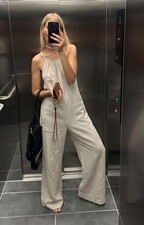 Topshop Womens Linen Jumpsuit