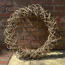 Wedding Chandelier 75cm Arch Decor Giant Circular Willow Wicker Ring Wreath