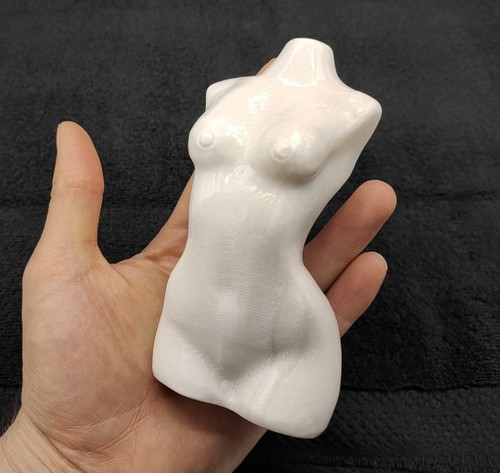 Large white jade lady - large,