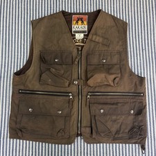 Kakadu Traders Australian Waxed Canvas Hunting Vest Men’s Size Medium