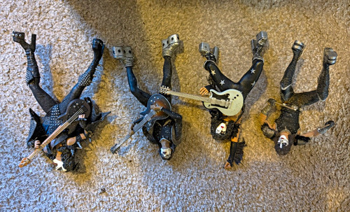 Kiss action figures lot with - kiss,