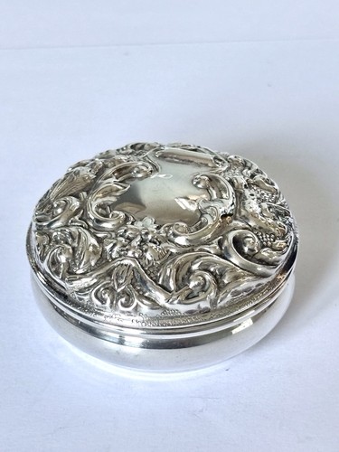 Vintage silver pill - silver,