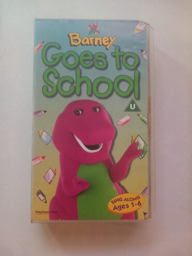 Barney goes school vhs - barney,