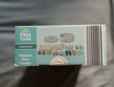 Aldi Little Town Wooden Toys Slow Cooker 24 Pieces 3+ Years. Xmas, Birthday