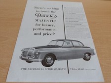 Daimler Majestic 3.8 Litre Car 1959 Magazine Print Ad