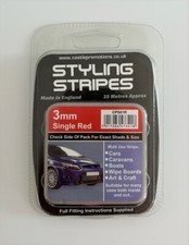 Red 3mm x 10mtr Self Adhesive