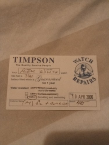 Vintage 2006 timpson watch - vintage,