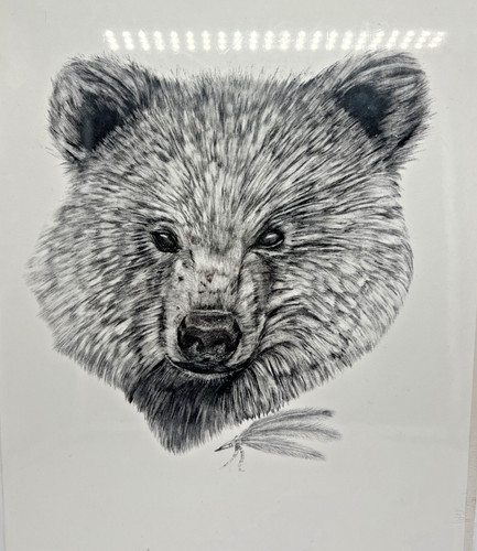 Vintage signed black bear - vintage,