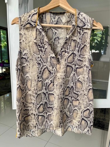 Zara snake print blouse - zara,