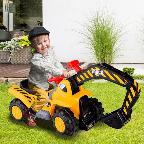 Kids ride excavator - kids, toy